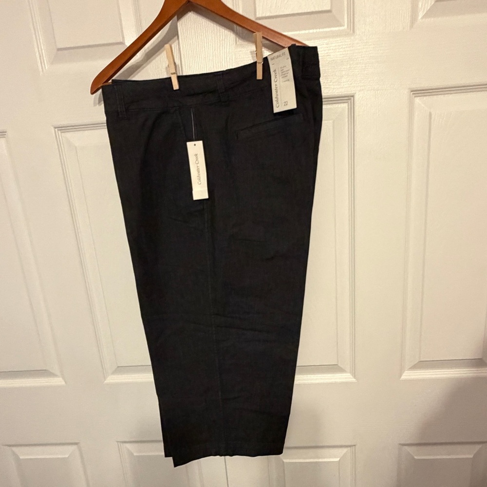 Coldwater Creek Dark Gray Cropped Pants